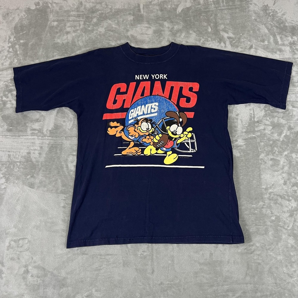 Vintage New York Giants Shirt Mens Large Blue NFL Football GARMENTGRAPHICS 90s
